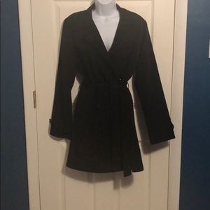 Black Belted Jacket - Medium